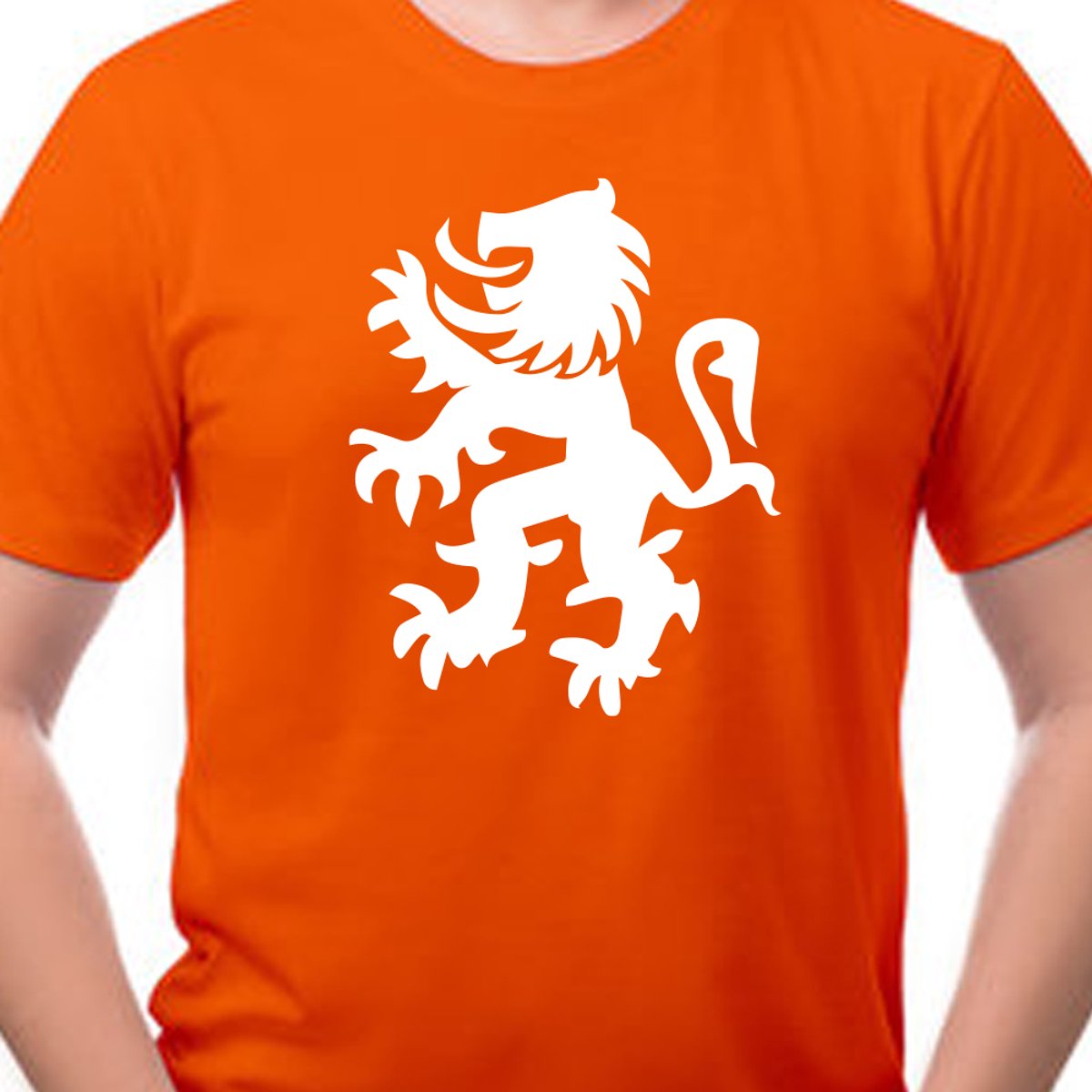 Koningsdag shirt heren / dames met Leeuw | Maat M | Oranje Koningsdag shirt - Oranje EK/WK-shirt Dames en Heren- Grappig Oranje shirt | Incl. 2 jaar garantie